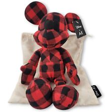 Disney X AE Mickey Mouse Stuffed Animal Toy & Drawstring Bag Red 7