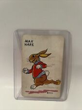 1935 Whitman Mickey Mouse Old Maid Card Max Hare Walt Disney 1930's Snap Cards picture