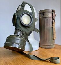 WW2 GM30 Gas Mask with  CAMO  Canister picture