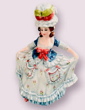 Vintage Schmid Porcelain Musical Rotating Victorian Lady Figurine Minuet Mozart picture
