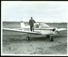 Jerry Roberts &  his Piper Cherokee 140B photo by Al Couture ca 1970s picture