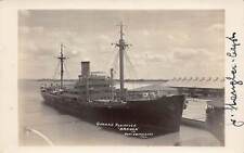 J82/ Port Everglades Florida RPPC Postcard c1930s German Ship Arauca 337 picture