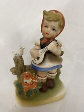 Vintage Napcoware Singing Girl Figurine Japan C-7119 5 ” Tall x 3 1/4