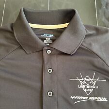NWOT Embroidered Northrop Grumman Lightning II F35 Athletic Polo Shirt Medium picture