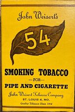 1940's Vintage 54 Smoking Tobacco Box Empty New Old Stock – John Weisert Company picture