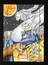 2010 Marvel Heroes and Villains Sketch Card George Calloway Silver Surfer/Thanos picture
