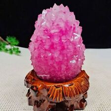 2-2.4 pounds Chinese antique irregular pink crystal mineral specimen jewelry picture