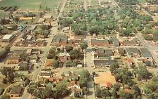 GAYLORD, Michigan c1962 Vintage POSTCARD Aerial View of Town REAL Photo LITHO picture