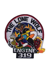 FDNY Patch - 3.5” Round “The Lone Wolf” Engine 319 UNREAL Detail &Graphics RARE picture