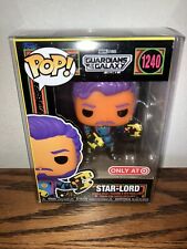 Funko Marvel Pop STAR-LORD #1240 Blacklight Guardians Target MINT w/ PROTECTOR picture