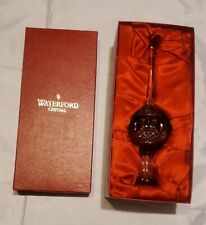 NEVER USED IN ORIGINAL BOX..... WATERFORD CLARENDON RUBY RED TREE TOPPER  picture
