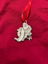 Pewter Santa Clause Lindsay Claire Designs Fine Christmas Tree Hanging Ornament picture