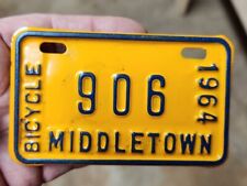 Super Nice 1964 Middletown PA Bicycle License Plate  picture