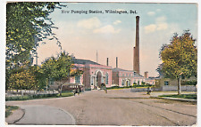 c1915 Wilmington, Delaware~New Pumping Station~Vintage DE Postcard picture