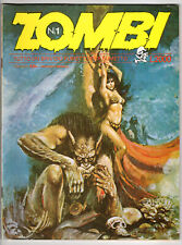 Zombi #1 Very Fine Plus 8.5 Italian Edition Magazine Horror First Issue 1984 picture
