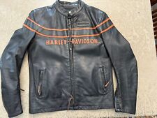 harley davidson mens leather jacket size medium picture