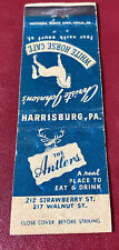 Matchbook Cover Christe Johnson’s White Horse Cafe Harrisburg PA picture