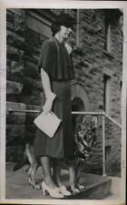 1938 Press Photo Hazel Hurst of Oneonta NY poses with her guide dog Babe picture