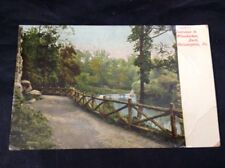 Entrance to Wissahickon Park Philadelphia PA Vintage Color Postcard Posted 1908 picture