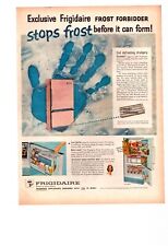 Vintage Print Ad 1961 Frigidaire Frost Forbidder Pink Refrigerator picture