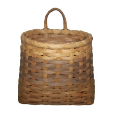 Handmade Wall Hanging Basket ~ Mail or Bill Basket ~ Door Basket  ~ Signed picture