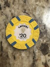 Caesars $20 Atlantic City, New Jersey Gaming Poker Casino Chip picture