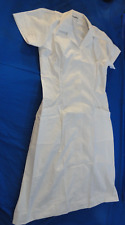 NEW ANGELICA SHORT SLEEVE WHITE STYLE 88013RHW BUTTON UP NURSE DRESS SIZE 34 picture