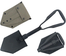 Ames / LHB GENUINE US Military ENTRENCHING TOOL E-TOOL FOLDING SHOVEL & OD CASE picture