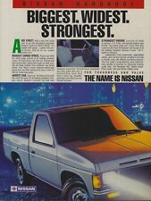 1987 Nissan Hardbody Pickup Truck Ad Vintage Magazine Advertisement 2.4 Silver picture