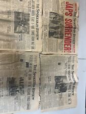 vintage newspapers Lot Of 4 1940’s picture