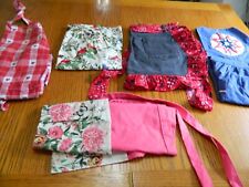 L-24 LOT OF 5 CONTEMPORARY AND VINTAGE APRONS MICHEL DESIGN & MORE picture