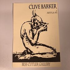 Clive Barker Art Bess Cutler Gallery Show Ad Flier Ephemera Vintage Art Painting picture