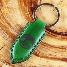 Tree of Life - Leather key chain. picture
