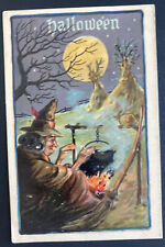 1909 Indianapolis IN USA Picture Postcard Cover PPC  Halloween Witch picture