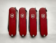 Lot of 4 Victorinox Classic SD Swiss Army Knives, Red [0197] picture