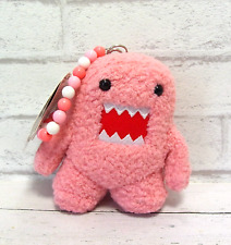 Domo-kun NHK character Pink Bag Charm bead strap Plush Toy 13cm w/ tag sekiguchi picture