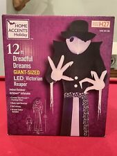 12ft Gemmy Airblown Inflatable Halloween Victorian Reaper picture