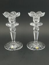 Pair of 2 Crystal Taper Candle Stick Holders Nachtmann Bleikristal  Germany  picture