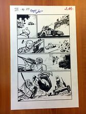 FOUR FREEDOM issue 2 original penciled inked signed 11x17 comic book artwork p23 picture