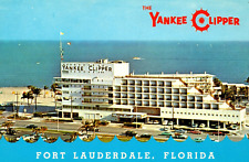 Yankee Clipper Hotel By Ocean, Ft. Lauderdale FL VINTAGE Postcard picture