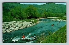 Bethel VT-Vermont, Canoes, White River, Green Mountain State, Vintage Postcard picture