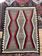 Large Antique Navajo Crystal Rug Blanket 1920s 48”x65”  RARE Eye Dazzler Wow picture