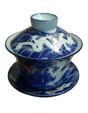 3-Piece Asian Dragon Chinese Tea Bowl & Saucer Set picture