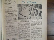 1957 Albany NY View TV Mag(SUSAN HEINKEL/SUSANS SHOW/RICHARD DIAMOND/STEVE ALLEN picture