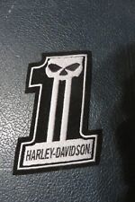Harley Davidson Number 1 Skull  Vest Patch Custom Logo Willie G #1 Motorcycle picture
