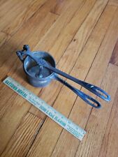 1887 Silver and Co NY Ricer Genuine Silver Press Vintage Strainer Masher Vtg picture