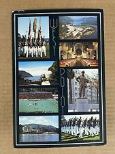 Postcard West Point NY US Military Academy Campus Statue Aerial View Football picture