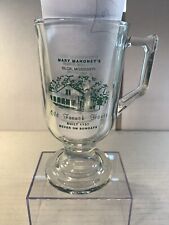 Vintage Biloxi Mississippi Mary Mahoney Restaurant Irish Coffee Mug Clear Scarce picture