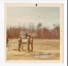 Vintage Photo Of US Army Soldiers Training On Demo Range Explosion 3.5