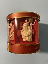 Set of 5 Lenox 2004  Ivory China  Snowman Musician Ornaments in Original Box EUC picture